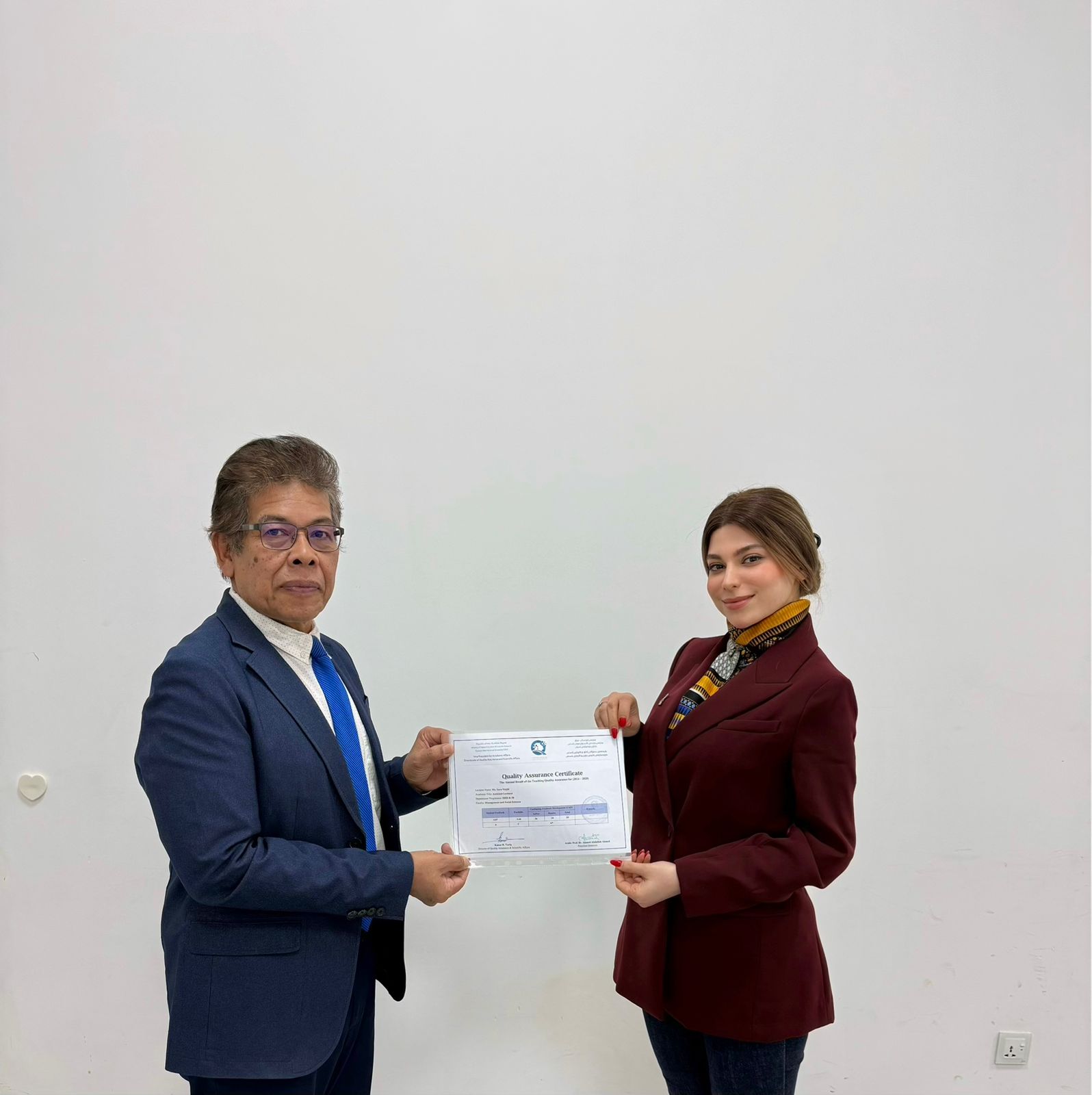 Lecturers Awarded Quality Assurance Certificates image 5